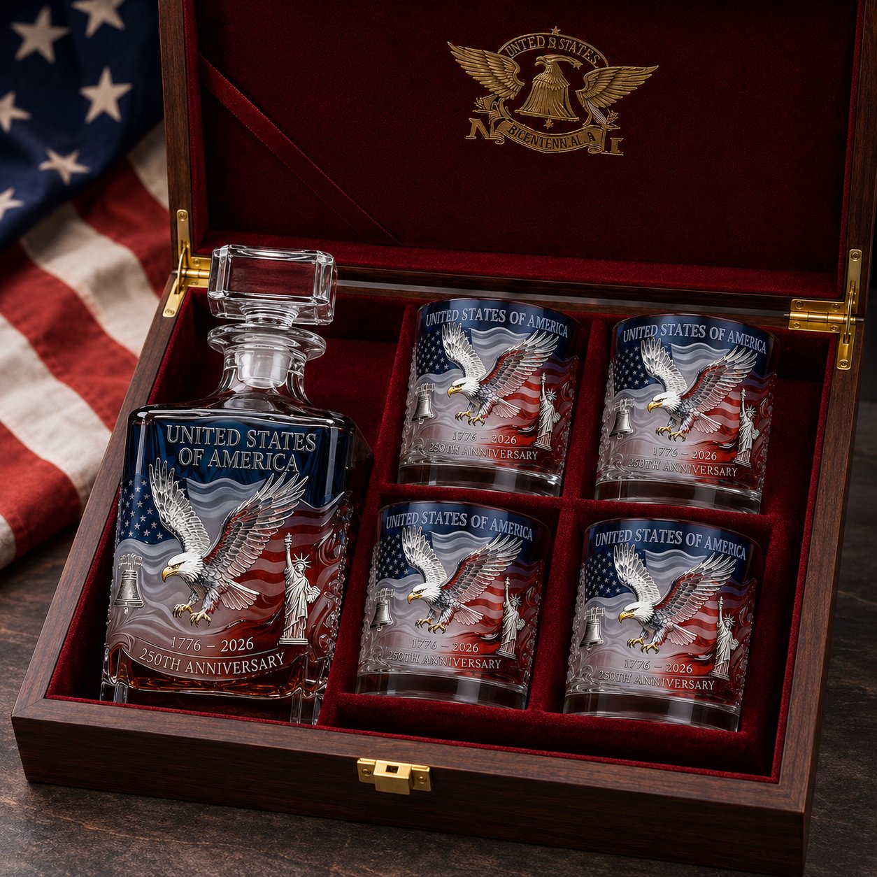 🔥Father's Day 50% OFF🔥Limited Edition 2026 USA 250th Anniversary Commemorative Glass – 1776-2026 Heritage Edition