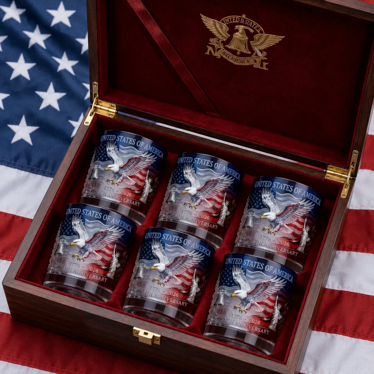 🔥Father's Day 50% OFF🔥Limited Edition 2026 USA 250th Anniversary Commemorative Glass – 1776-2026 Heritage Edition