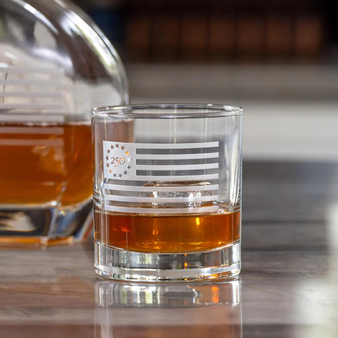 🔥AcouStle AMERICA250™| WHISKEY DECANTER AND ROCKS GLASSES( 🎁Free wooden Gift Box)