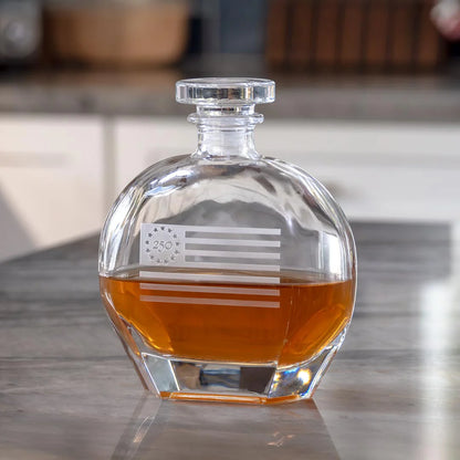 🔥AcouStle AMERICA250™| WHISKEY DECANTER AND ROCKS GLASSES( 🎁Free wooden Gift Box)